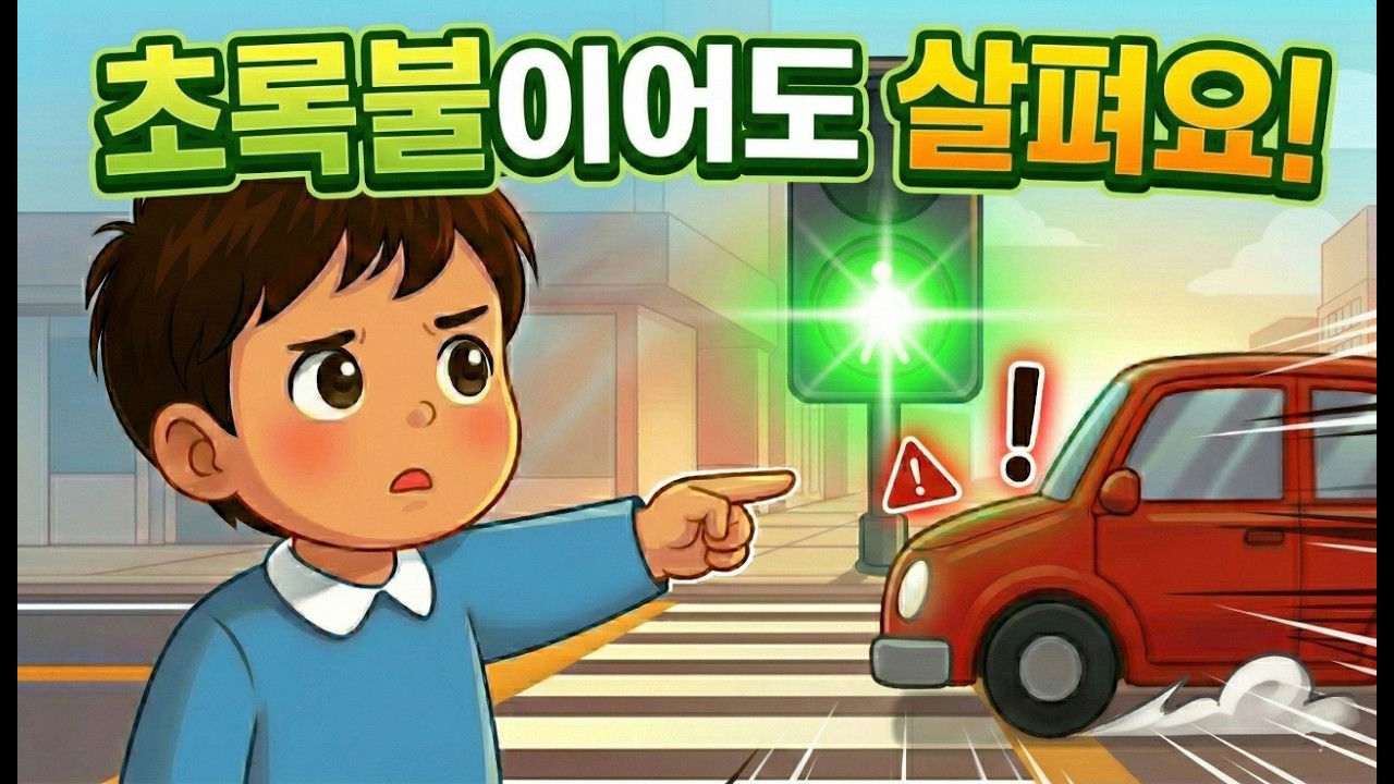 멈춰요! 살펴요! 🚦 길 건널 때 안전교육 동요 | 어린이 교통안전