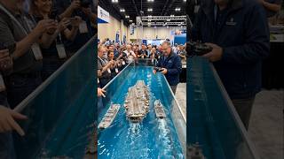 Ultra Realistic Giant RC Aircraft Carrier at Maritime Expo #ai #rcships #shorts #usa #fyp