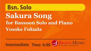 Sakura Song For Bassoon Solo And Piano By Yosuke Fukuda