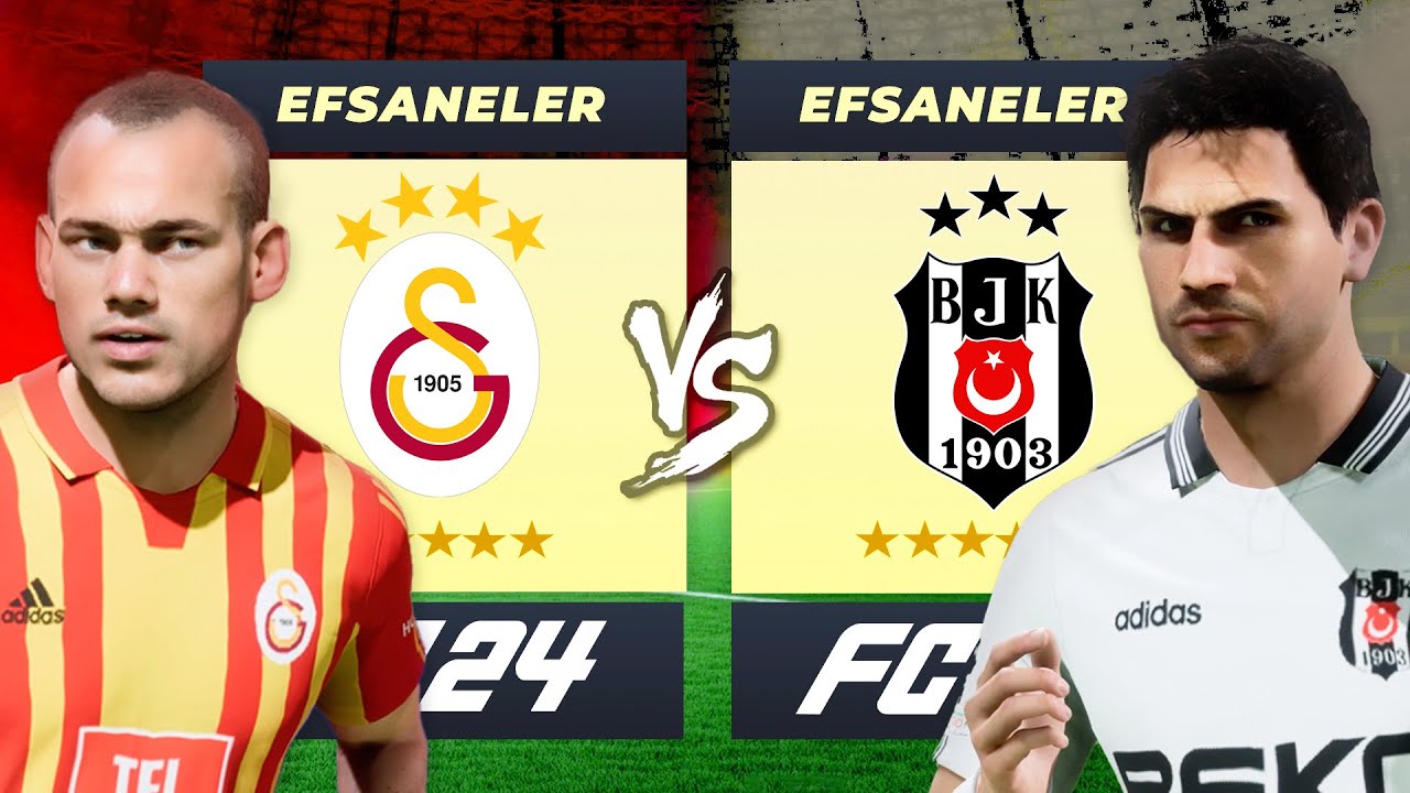 GALATASARAY EFSANELERİ vs BEŞİKTAŞ EFSANELERİ // FC 24 ALL-STAR KAPIŞMA