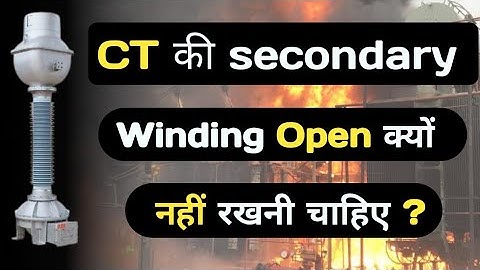 Why is it important to always keep the CT secondary closed?
