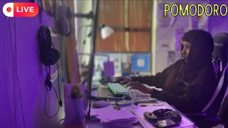 Pomodoro 2.5-hour study session | 50/10 | NO TALKING | Relaxing Rain Sounds