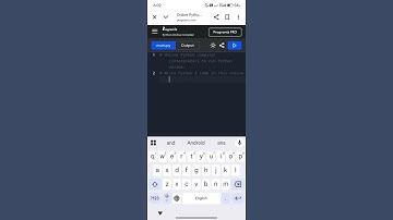 How to run python program in mobile phone #coding #python #mobile #shorts