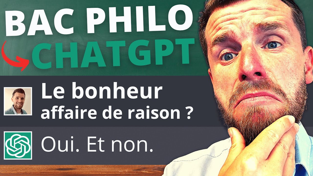Je passe le BAC PHILO avec CHATGPT (on vise le 20 !)