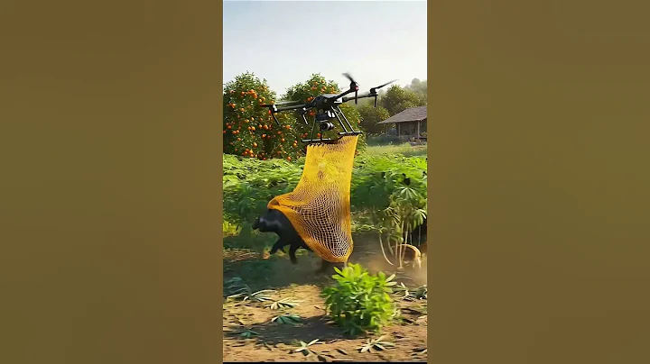 Farming Drone Captures Wild Boar in Plantation!