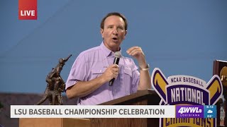 Gov. Jeff Landry speaks at LSU's National Championship Celebration
