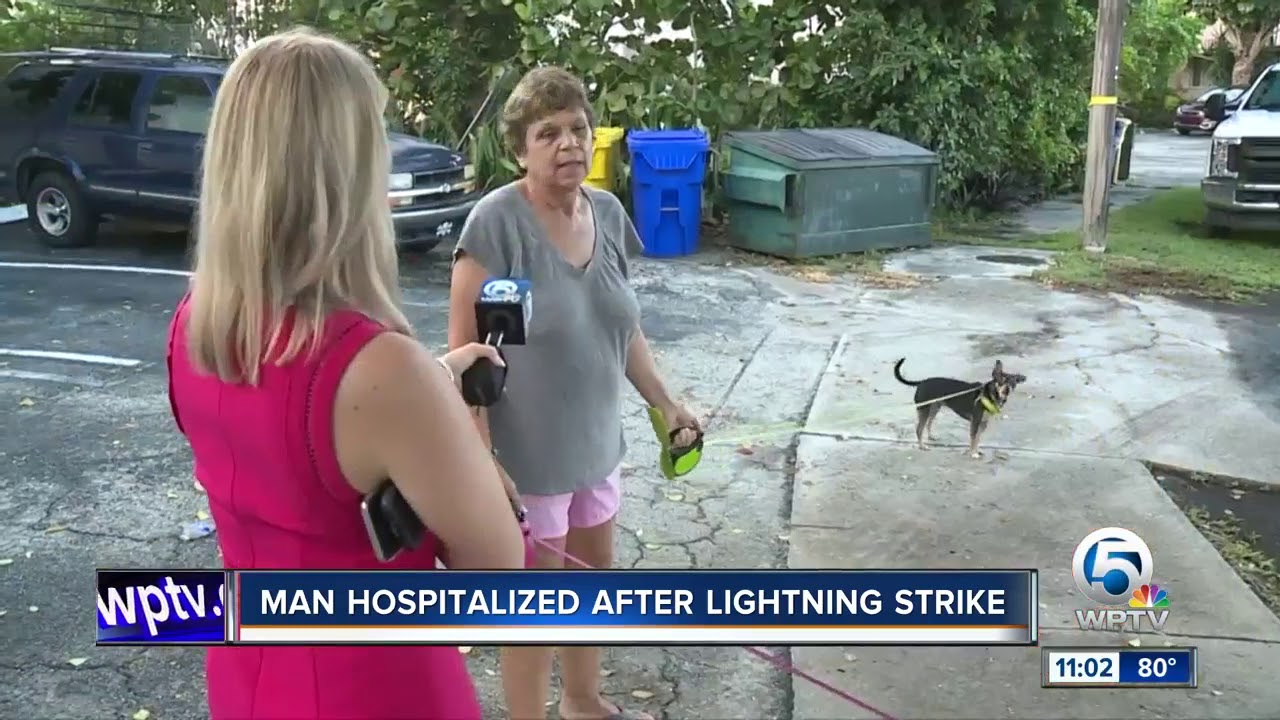 vero beach weather Man in critical condition after being struck by lightning in Lake Park