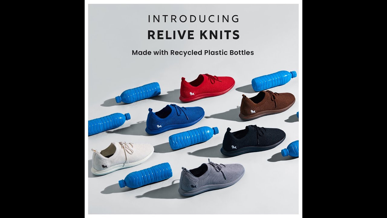 Neeman's ReLive Knit Sneakers | Made with Recycled Plastic Bottles | Journey from Bottle to Neeman's