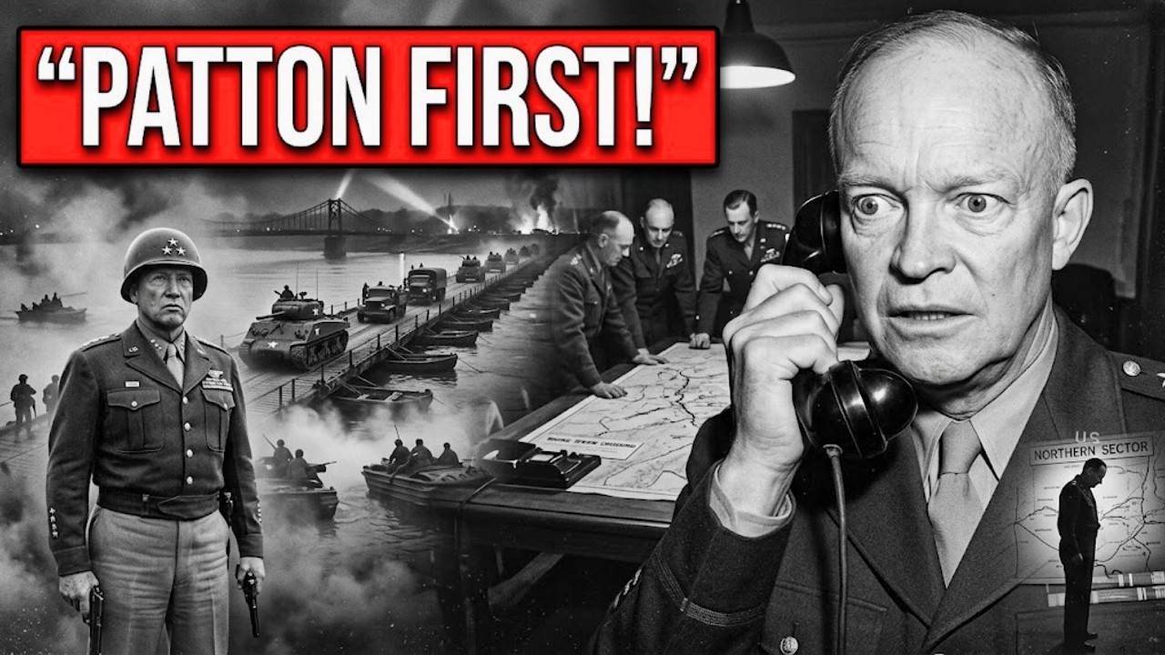 Why Eisenhower Stayed Silent After Patton Beat Montgomery Across the Rhine