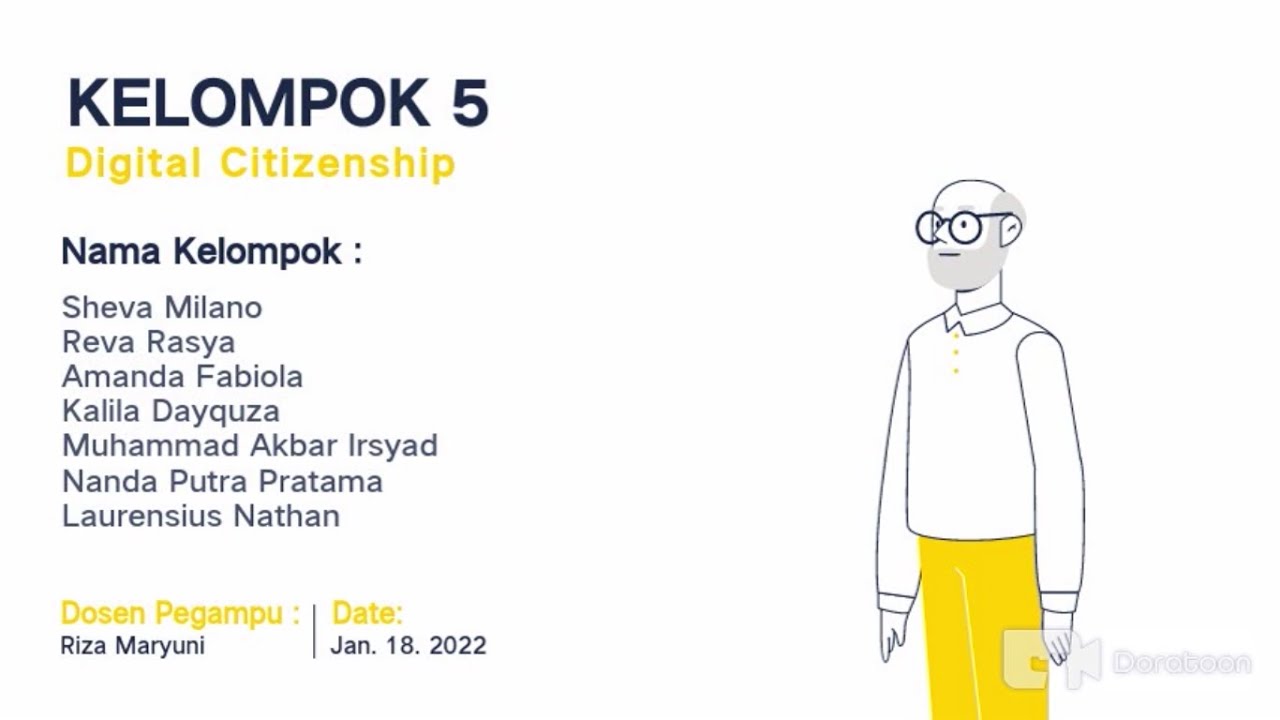 Tugas Digital Citizenship Universitas Gunadarma Kelompok 5 YouTube