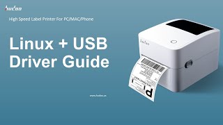 Hudoo Label Print Installation Demo on Linux with USB