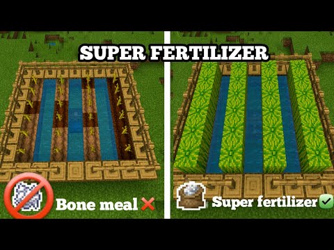 Minecraft How to make a Super fertilizer! 10× of bone Meal - YouTube