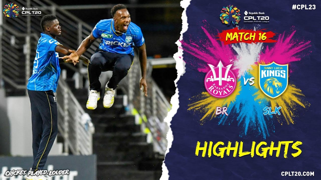 Highlights Barbados Royals vs St Lucia Kings CPL 2023 YouTube