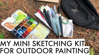 My mini sketching kit for outdoor painting