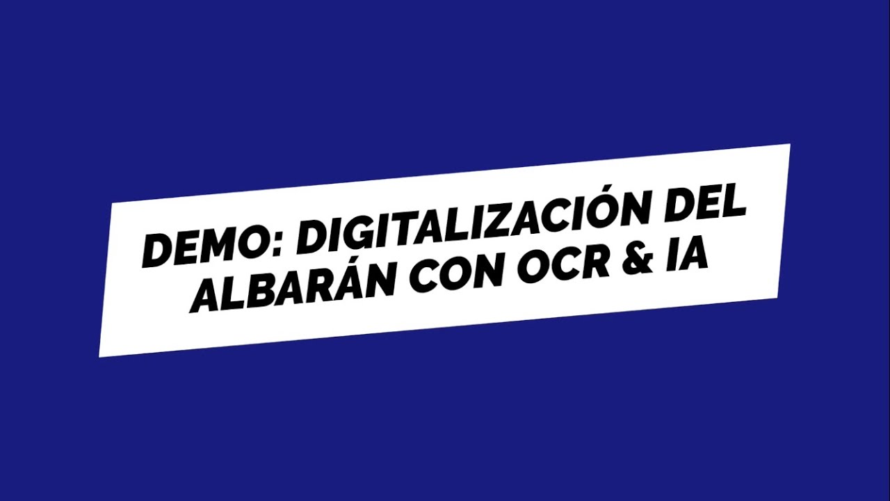 Digitalización del albarán con OCR + IA - Gstock & Docuindexa 