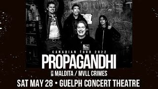 Propagandhi - Back To The Motor League (May 28th, 2022 Guelph)
