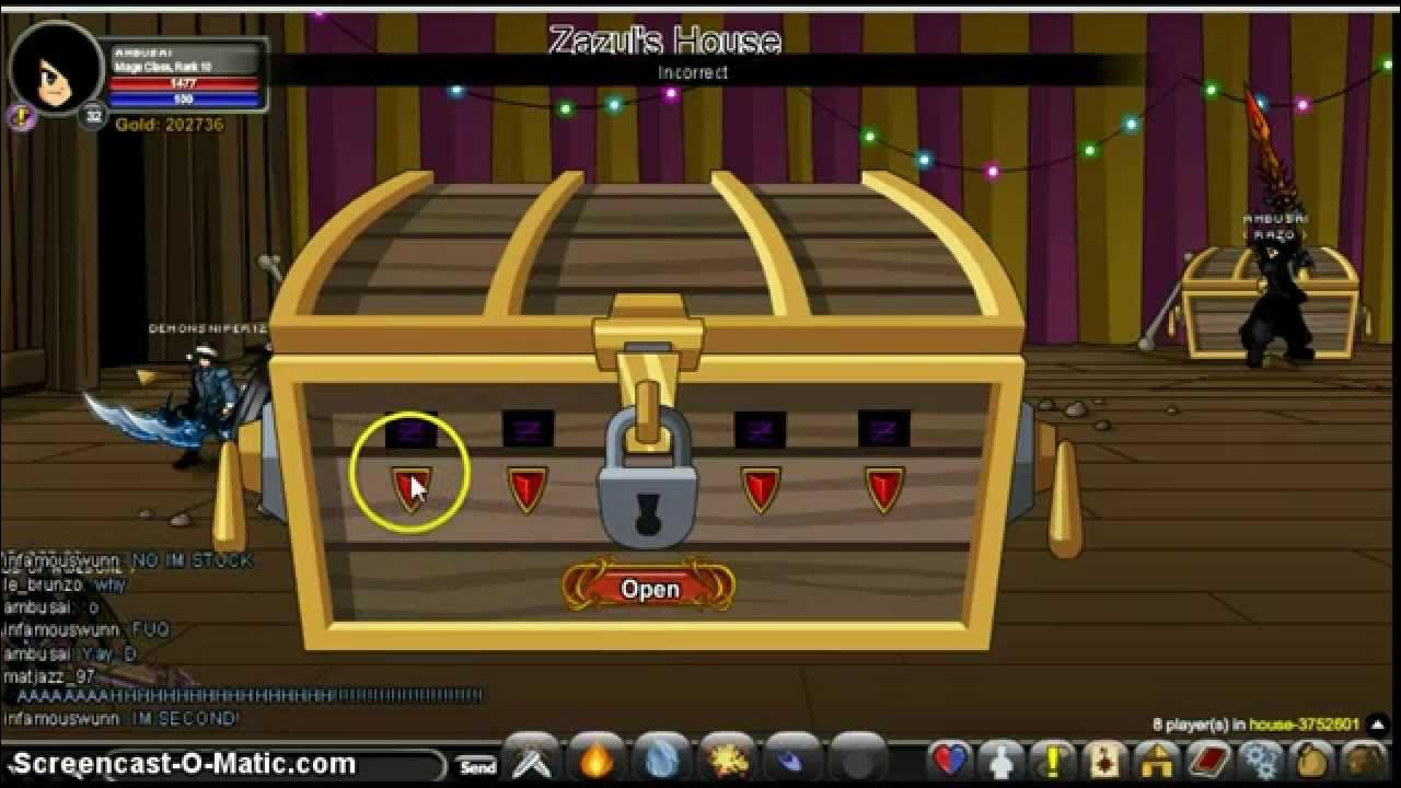 =AQW= zazul chest race YouTube