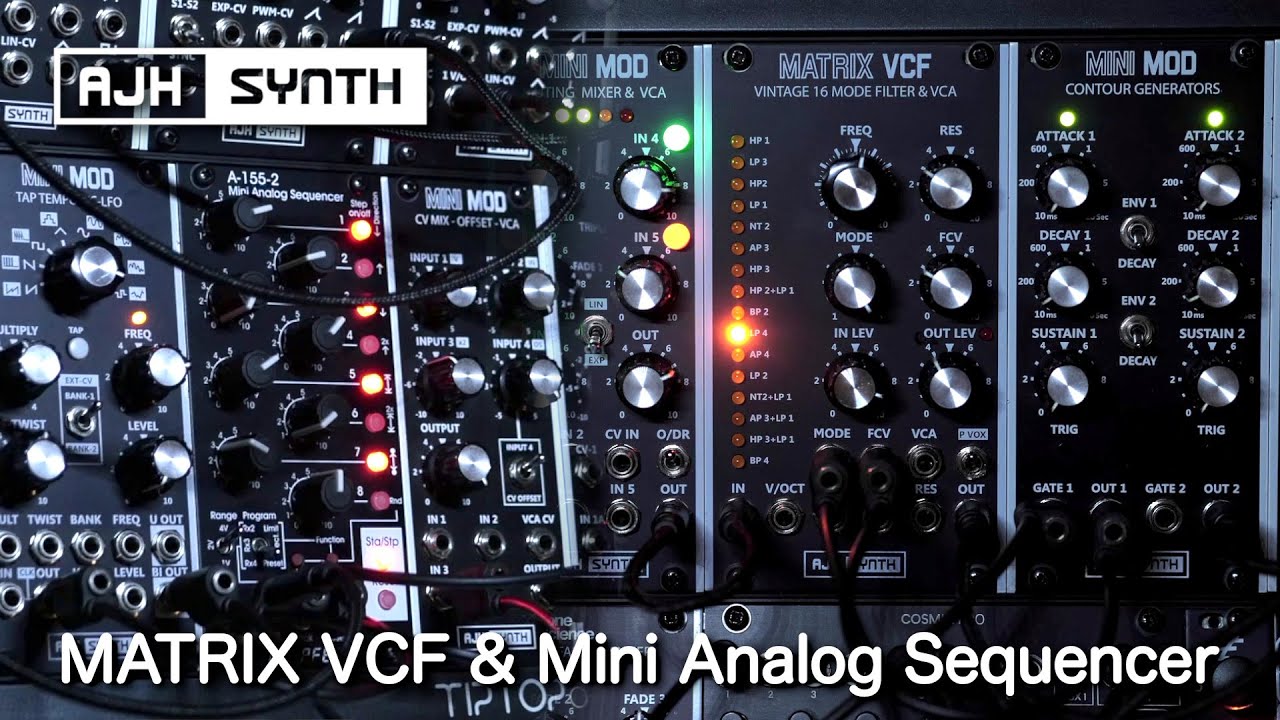 Mini Analog Sequencer & Matrix VCF: Changing Filter Type Per Step & More #eurorack