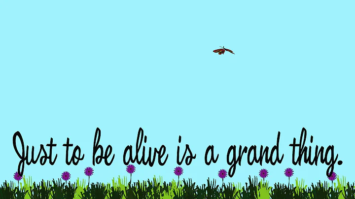Just To Be Alive is a Grand Thing by Christina Vic...