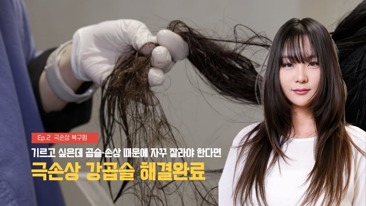 곱슬과 손상이 심하지만 기르고 싶은데 자꾸 잘라야 한다면 이 영상 꼭 보세요!