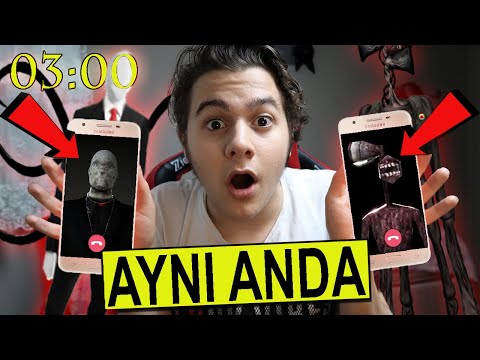 GECE 3'te SAKIN SIREN HEAD VE SLENDER MAN'İ AYNI ANDA GÖRÜNTÜLÜ ARAMAYIN! (Evime Geldiler)