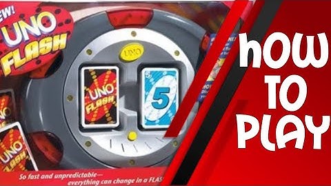 How To Play Uno Flash Electronic Card Game from Mattel