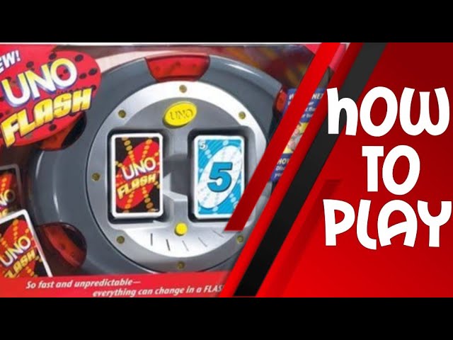 How To Play Uno Flash Electronic Card Game from Mattel 