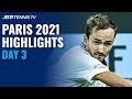 Medvedev, Zverev Open Campaigns; Sinner, Alcaraz Begin Rivalry | Paris Masters 2021 Highlights Day 3
