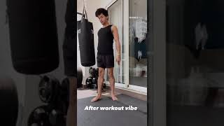 After workout vibe // # #siddharthnigam// Instagram stories