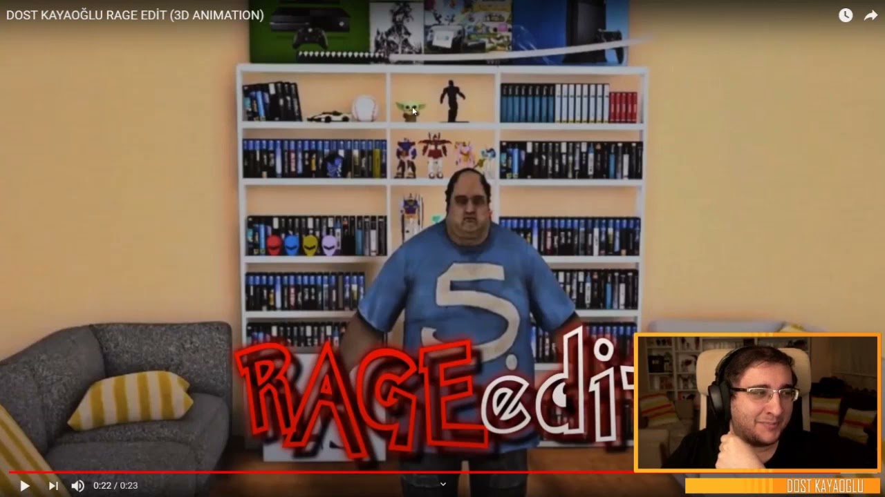 Dost Kayaoğlu Kendisine Yapılan Rage Edit İzliyor (Phantlower)