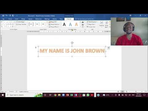 HOW TO CURVE TEXT IN WORD