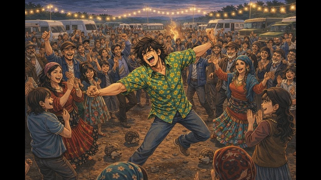 Gitan arrivé sur la place [Music Dance Gitan]