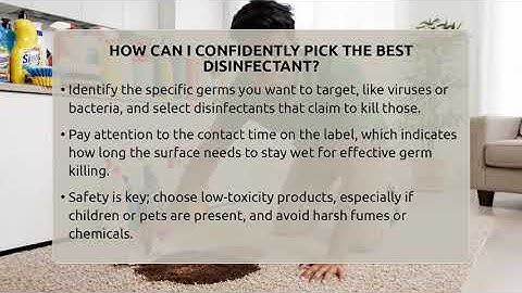 How Can I Confidently Pick The Best Disinfectant? - Homekeeping Handbook