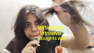 CUTTING BANGS AT HOME (all by myself)🫨