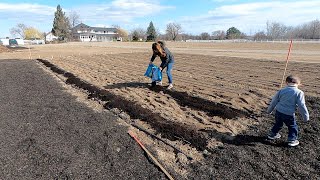 Planting the First Seeds in the Cut Flower Garden! 🙌🌸👩‍🌾 \/\/ Garden Answer