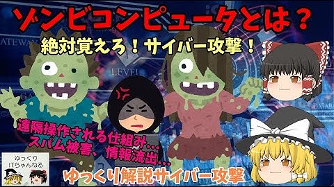 【ゆっくりIT】ゾンビコンピュータとは？ 絶対覚えろ！サイバー攻撃！ ～ゆっくり解説サイバー攻撃～ No.064