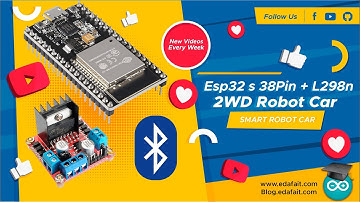 Arduino robot car 2 wheels - control by Bluetooth