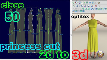 princess cut pattern | drafting | optitex pds