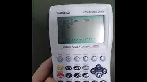 Casio:  Finding Point of Intersection