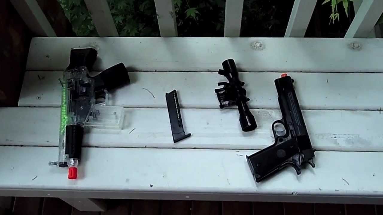 Dual Power Mini Carbine and Stinger P311 Airsoft Gun Review YouTube