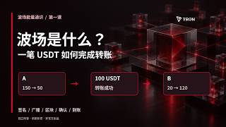 波场TRON是什么？一笔USDT转账的完整过程｜看懂TRX、TRC20与能量【波场能量通识01】