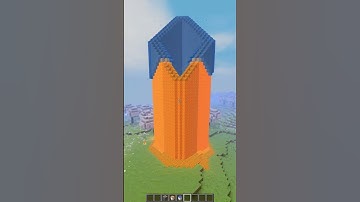 Lava cast building in Minecraft!🏠 | #shorts