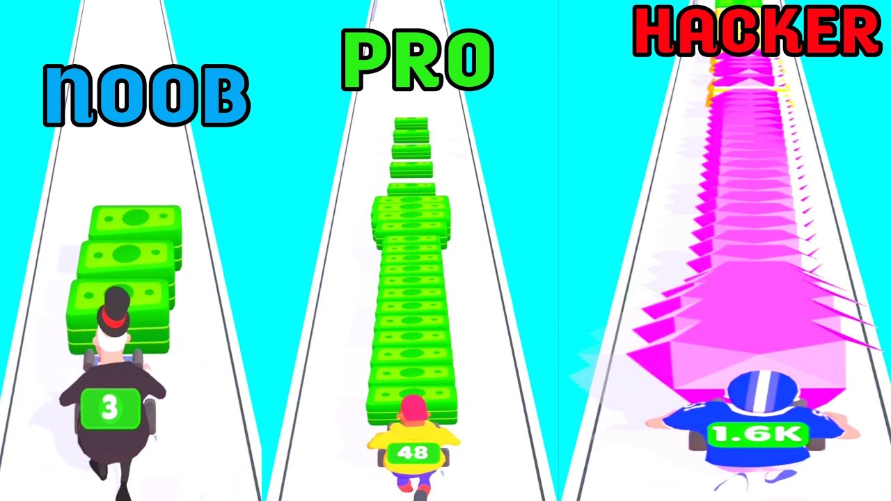 Noob vs Pro vs Hacker in ATM Rush
