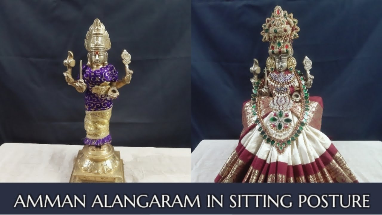 How to do Amman alangaram in sitting posture | From Standing to Sitting posture | Simple method
