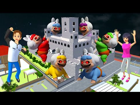 Yuta Mio Buat Benteng Raksasa Paling Aman Dari PASUKAN MAINAN BAYI RAKSASA 😱