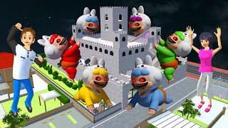 Yuta Mio Buat Benteng Raksasa Paling Aman Dari PASUKAN MAINAN BAYI RAKSASA 😱