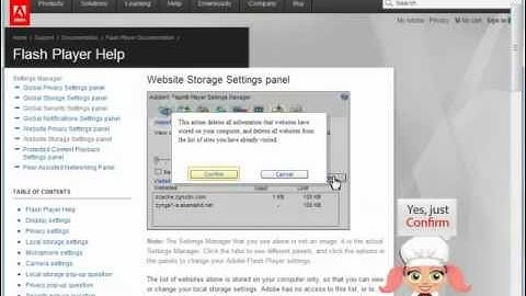 How to clear the Adobe Flash Cache