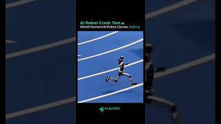This robot just ran faster than Usain Bolt ⚡️ #robot #robotrace #robotfight