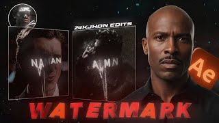 Clean Watermark Tutorial I After Effect's Guide