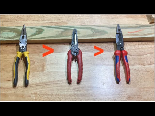 Milwaukee Long Nose Pliers Made in USA - MT505 vs Knipex 